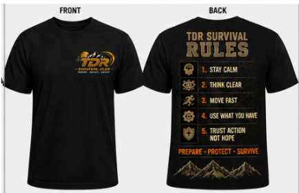TDR Rules Shirt (Color: Black)