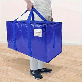 Large Mobile Bag with Zipper and Handle, Heavy-duty Storage Tote Bag Mobile Box, Saving Space, Shelf Baskets (Quantity: 1pc)