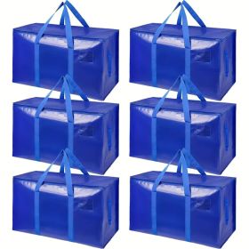 Large Mobile Bag with Zipper and Handle, Heavy-duty Storage Tote Bag Mobile Box, Saving Space, Shelf Baskets (Quantity: 8pcs/pack)